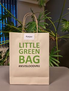 Little Green Bag, #ikvisloodvrij actie!