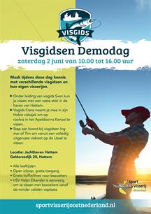 Visgidsen Demodag komende zaterdag in de jachthaven te Hattem